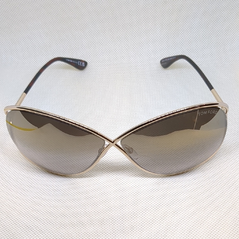 Tom Ford Gold and Black Women's Sunglasses